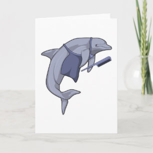 Cartão Golfo como Cabeleireiro com Pente