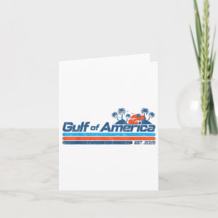 Cartão Golfo Da América Dos Eua Leste 2025 Bandeira Retro