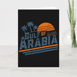 Cartão Golfo da Arábia Est 2025 Trump Golfo Arábico Engra