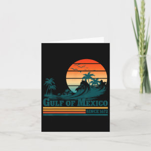 Cartão Golfo do México desde 1672 Vintage Sunset Beach T-