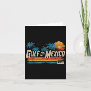 Cartão Golfo Do México Est 1550 Retro Vintage Beach Golfo