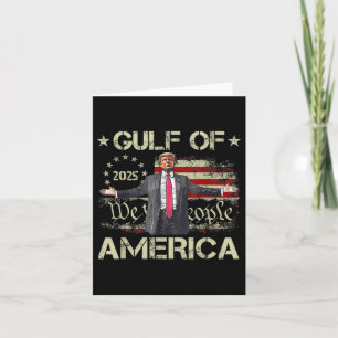 Cartão Golfo Dos Eua América Est 2025 Bandeira Americana 