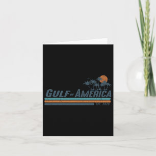 Cartão Golfo Dos Eua América Oriental 2025 Retro Vintage 