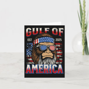 Cartão Golfo Dos Eua América Trump Funny Bigfoot Pat Méxi