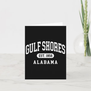 Cartão Golfo Shores Alabama - Letra Throwbyck Letra Vacat