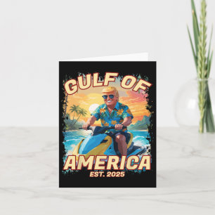 Cartão Golfo Trump Dos Eua 2025 Funny 47th Pro Trump Méxi