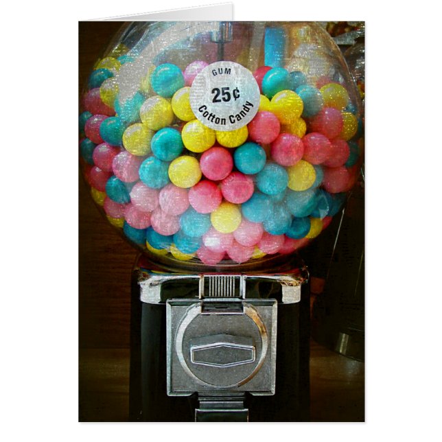 Cartão Goma de algodão doce (Frente)