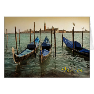 Cartão Gôndola de Veneza