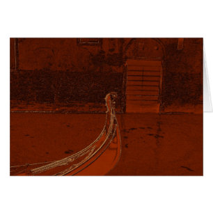 Cartão Gôndola dourada