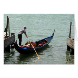 Cartão Gondolier de Veneza, S Cyr