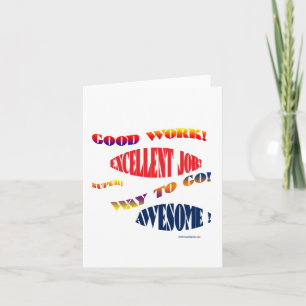 CARTÃO GOOD JOB NOTE CARD