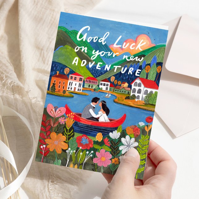 Cartão Good Luck on Your New Adventure Scenic Love (Good Luck on Your New Adventure Scenic Love Card)