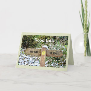 Cartão Good Luck Signpost