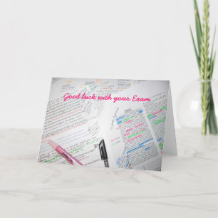 Cartão Good luck with your Exam