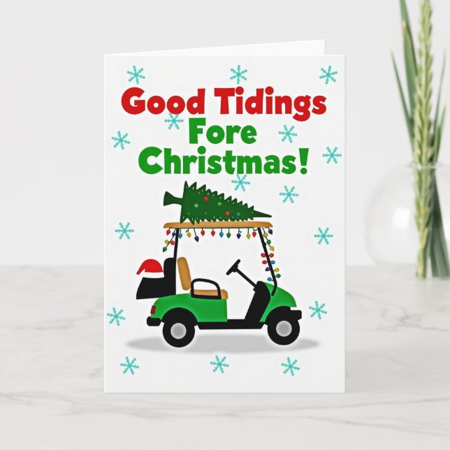 Cartão Good Tidings Fore Christmas Card (Frente)