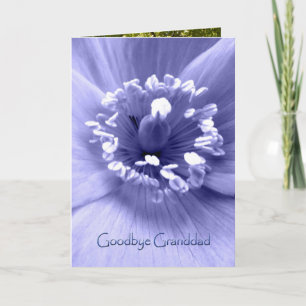 Cartão Goodbye Granddad, sympathy card