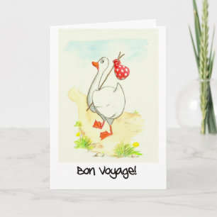 Cartão Goose 'Bon Voyage' Greeting Card