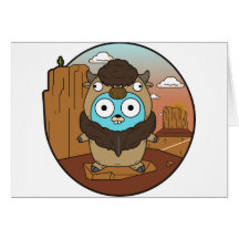 Gopher do búfalo no deserto