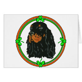 Cartão Gordon Setter St Patricks