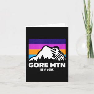 Cartão Gore montanha nova york esqui snowboard família