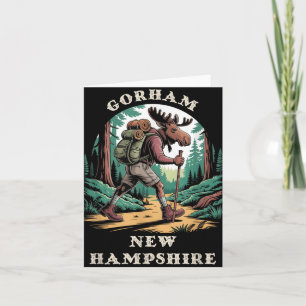 Cartão Gorham New Hampshire Nh Mountain Hiking Trail Moo