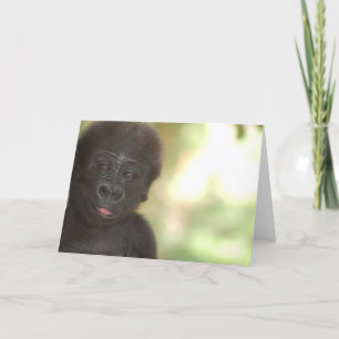 Cartão Gorilla Baby Blank Note Card
