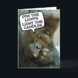 CARTÃO GORILLA FUNNY BIRTHDAY GREETING CARDS<br><div class="desc">CARTÃO DE ANIVERSÁRIO GORILLA FUNNY</div>