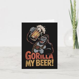 Cartão Gorilla My Beny Funny Ape Caneca de cerveja Party
