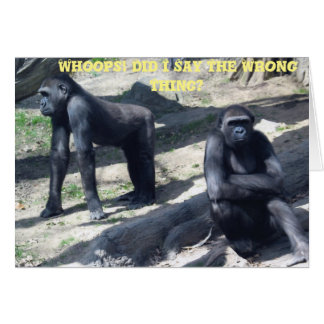 CARTÃO GORILLA SPAT