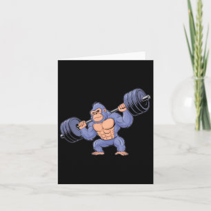 Cartão Gorilla Weising Malhação Gym Training Bodybui