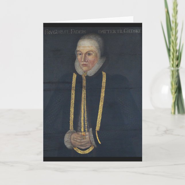 Cartão Gorvil Fadersdatter Sparre de Giske (Frente)