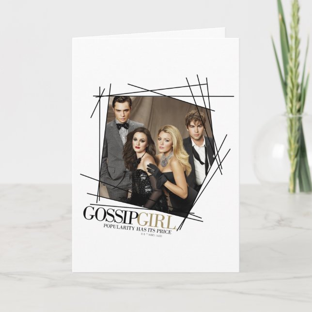 Cartão Gossip Girl Glamor Group Graphic (Frente)
