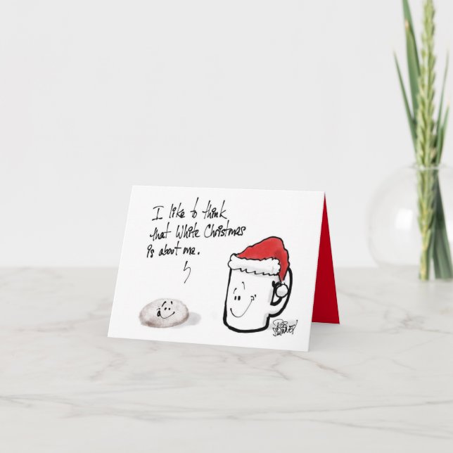 Cartão Gostaria de pensar… (Frente)