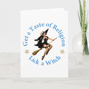 Cartão Gosto de Religião - Lick uma Bruxa