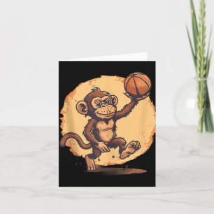 Cartão Gota de Desenho do Jogador de Basquete de Trabalho