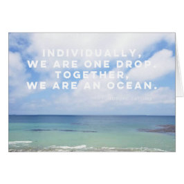 Cartão Gota do oceano
