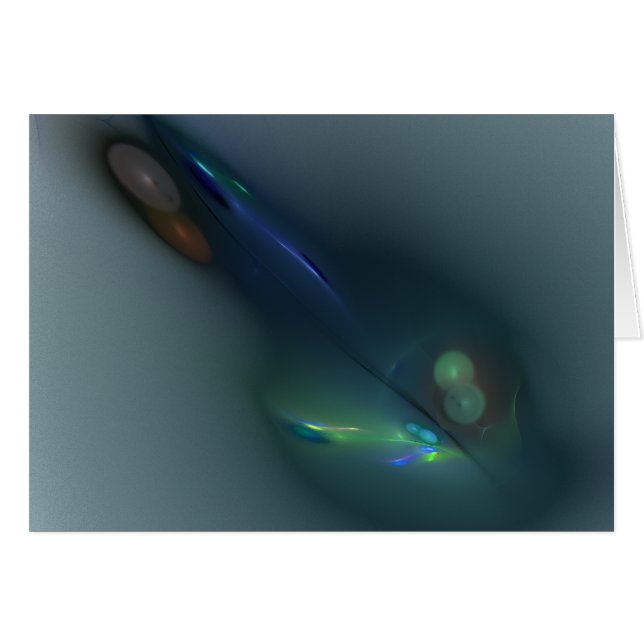 Cartão gotas azuis (Frente Horizontal)