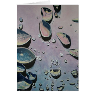 Cartão gotas da chuva