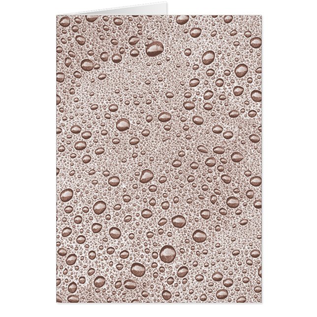 Cartão Gotas de água da Sepia (Frente)