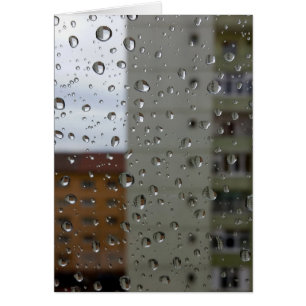 Cartão Gotas de chuva