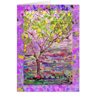 Cartão gotejamento de limão