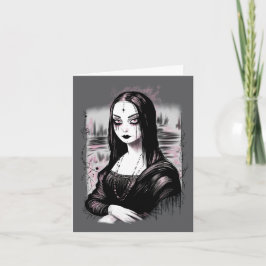 Cartão Goth Mona Lisa