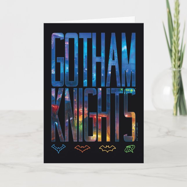Cartão Gotham Knights City Lettering (Frente)