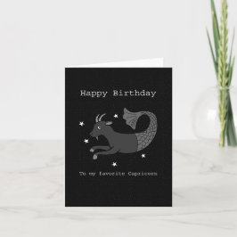Cartão Gótico Astrologia Zodiac Funny Capricórn Aniversár