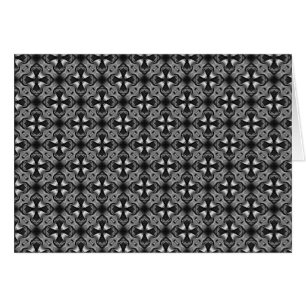 cartão gótico de saudação cruzada