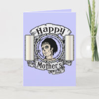 Cartão gótico do dia das mães