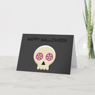 Cartão Gótico Kawaii Bonito com Flores Adicionar texto