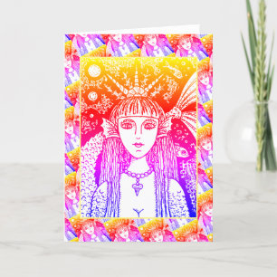 Cartão GÓTICO MERMAID, FANTASIA DO MAR PRETO, Vazio WHIMS