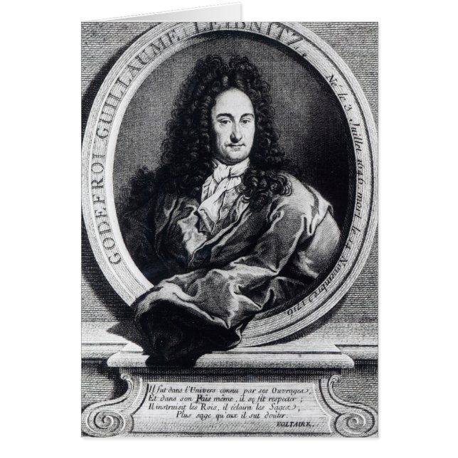 Cartão Gottfried Wilhelm Leibniz (Frente)