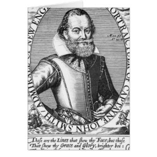 Cartão Governador do capitão John Smith ø de Virgínia